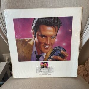 Elvis Presley First Day of Issue Stamp and Print January 8, 1993 Memphis, TN